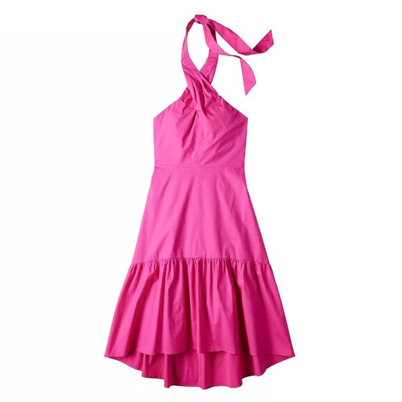 Nine West Dresses & Skirts - Nine West Pink Halter Dress Midi Length Size XXL